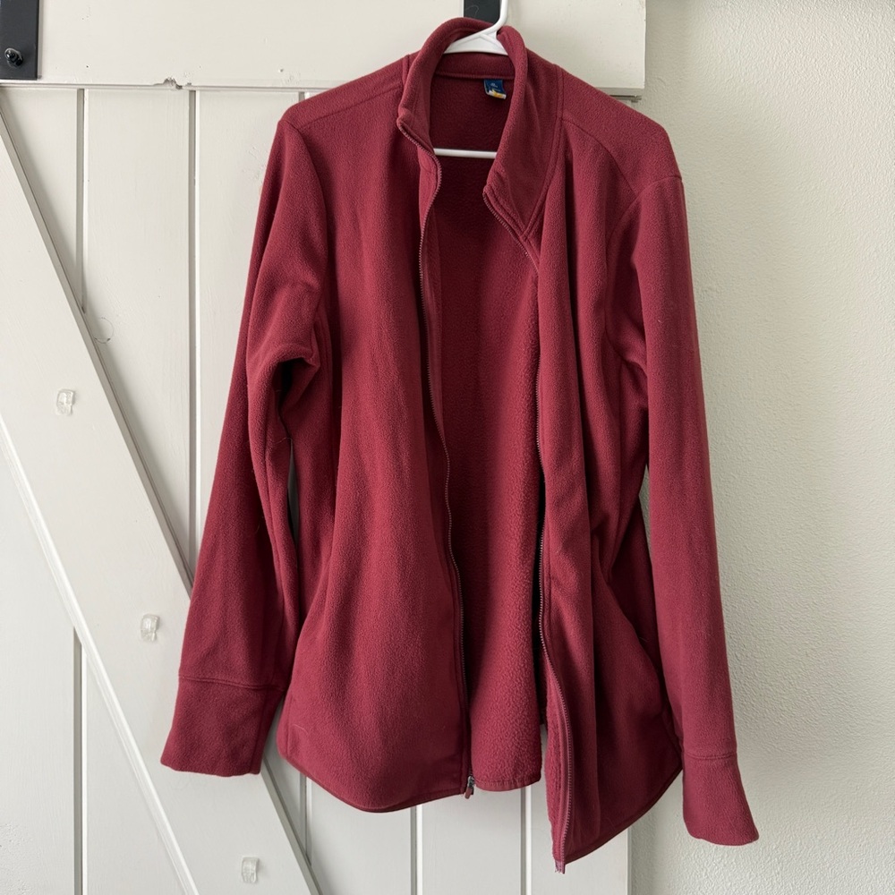 Red Zip-Up Old Navy MicroFleece Jacket